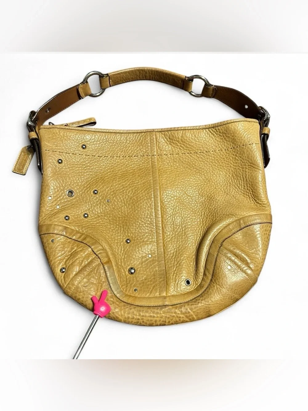 Coach studded grommet large hobo slouchy bag